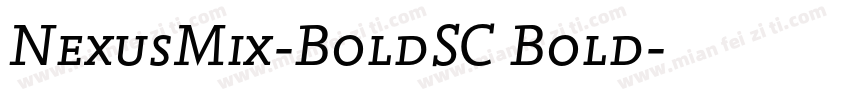 NexusMix-BoldSC Bold字体转换
